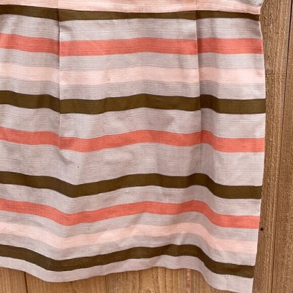 Take 50% OFF- BB Dakota Baige Striped Mini Dress, Size-6 - Picture 9 of 12
